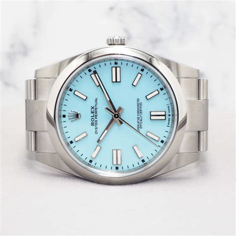 blue rolex watch price|Rolex 41mm tiffany blue.